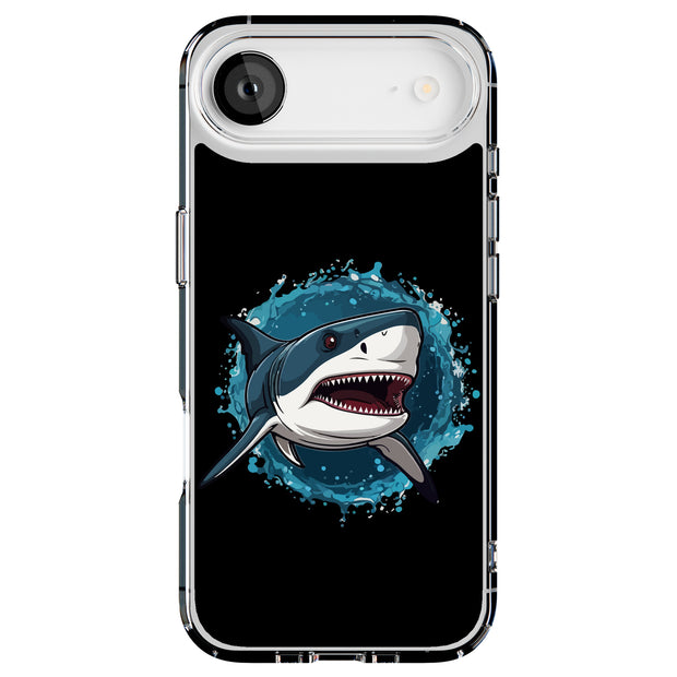 Angry Shark Tough Cases For Apple iPhone (17, 16, 15, 14, 13, 12, 11, X, SE, 8, 7/ Air, Plus, Pro, Max, Mini, XR, XS), Print in USA