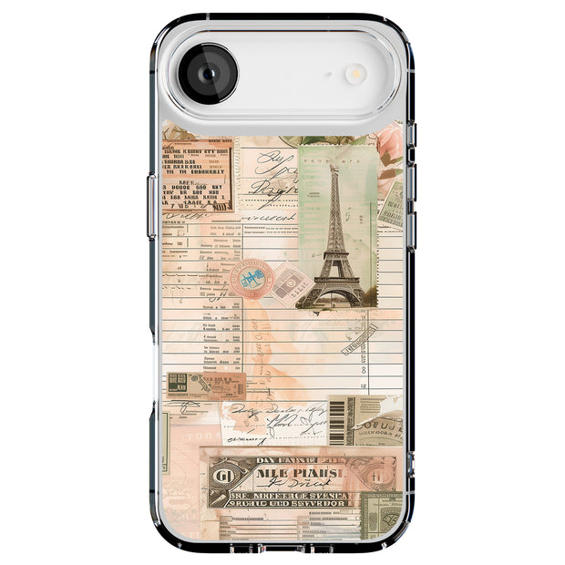 Paris Collage 1 Tough Cases For Apple iPhone (17, 16, 15, 14, 13, 12, 11, X, SE, 8, 7/ Air, Plus, Pro, Max, Mini, XR, XS), Print in USA
