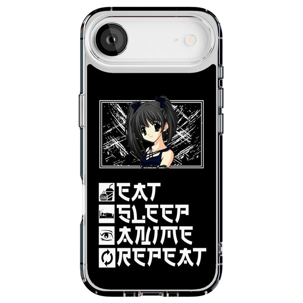 Eat and Anime Tough Cases For Apple iPhone (17, 16, 15, 14, 13, 12, 11, X, SE, 8, 7/ Air, Plus, Pro, Max, Mini, XR, XS), Print in USA