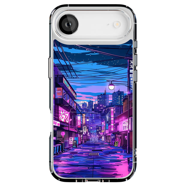 Anime Street 1 Tough Cases For Apple iPhone (17, 16, 15, 14, 13, 12, 11, X, SE, 8, 7/ Air, Plus, Pro, Max, Mini, XR, XS), Print in USA