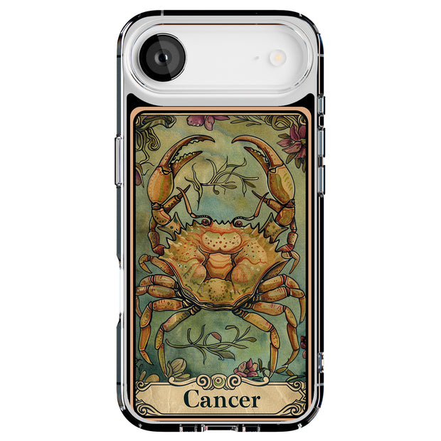Zodiac Cancer Tough Cases For Apple iPhone (17, 16, 15, 14, 13, 12, 11, X, SE, 8, 7/ Air, Plus, Pro, Max, Mini, XR, XS), Print in USA