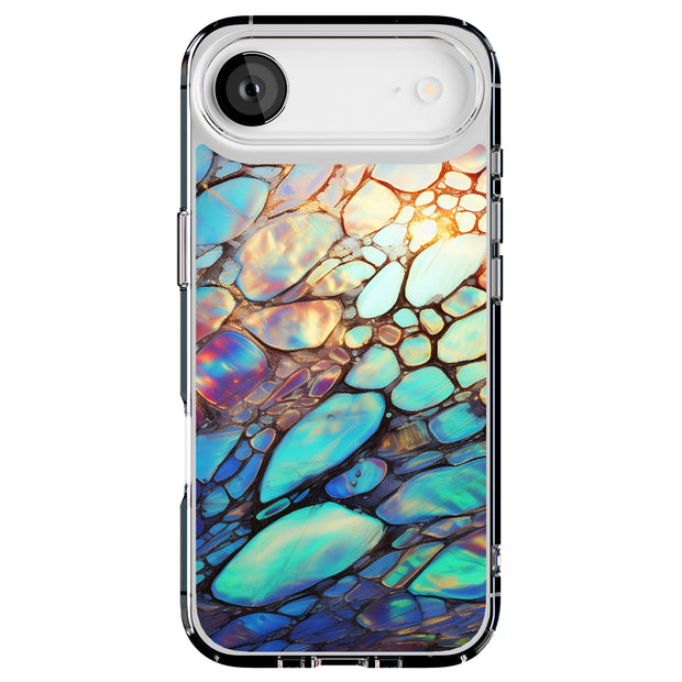 mosaic opal 3 Tough Cases For Apple iPhone (17, 16, 15, 14, 13, 12, 11, X, SE, 8, 7/ Air, Plus, Pro, Max, Mini, XR, XS), Print in USA