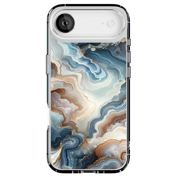 Organic Marble Tough Cases For Apple iPhone (17, 16, 15, 14, 13, 12, 11, X, SE, 8, 7/ Air, Plus, Pro, Max, Mini, XR, XS), Print in USA