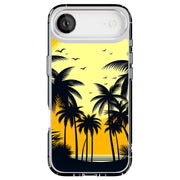 Palm Tree Beach Tough Cases For Apple iPhone (17, 16, 15, 14, 13, 12, 11, X, SE, 8, 7/ Air, Plus, Pro, Max, Mini, XR, XS), Print in USA