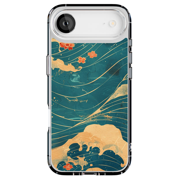 Japanese Wave 10 Tough Cases For Apple iPhone (17, 16, 15, 14, 13, 12, 11, X, SE, 8, 7/ Air, Plus, Pro, Max, Mini, XR, XS), Print in USA