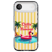 Chillin Flamingo Tough Cases For Apple iPhone (17, 16, 15, 14, 13, 12, 11, X, SE, 8, 7/ Air, Plus, Pro, Max, Mini, XR, XS), Print in USA