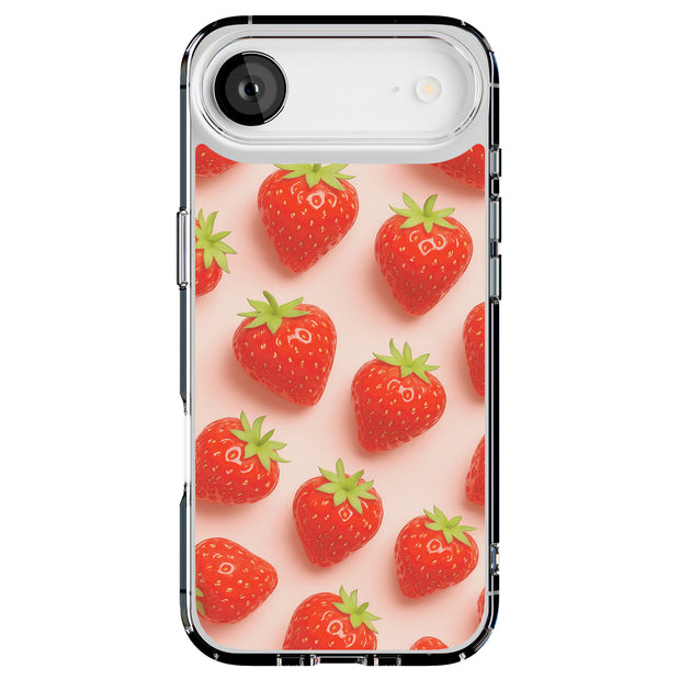 Straberry Delight Tough Cases For Apple iPhone (17, 16, 15, 14, 13, 12, 11, X, SE, 8, 7/ Air, Plus, Pro, Max, Mini, XR, XS), Print in USA