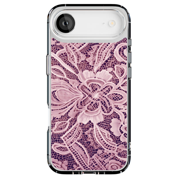 Purple Lace Dream Tough Cases For Apple iPhone (17, 16, 15, 14, 13, 12, 11, X, SE, 8, 7/ Air, Plus, Pro, Max, Mini, XR, XS), Print in USA