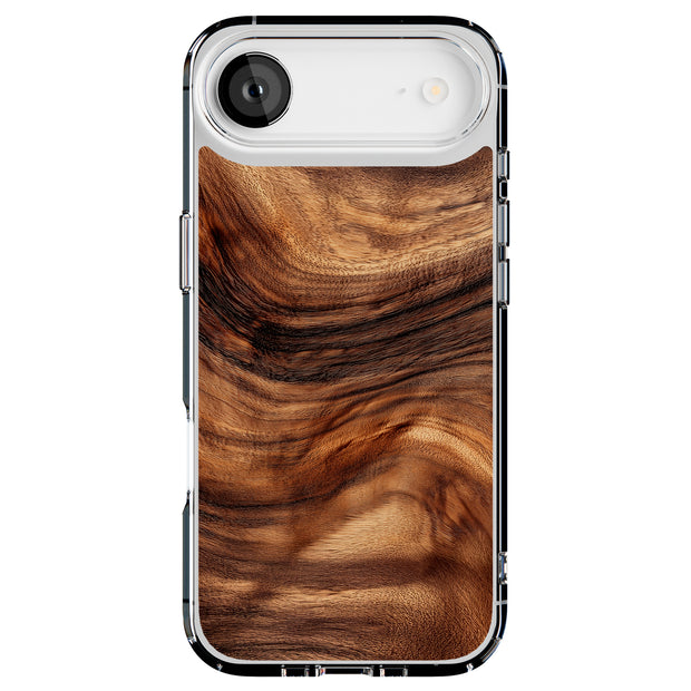 Swirl Wood Grain Tough Cases For Apple iPhone (17, 16, 15, 14, 13, 12, 11, X, SE, 8, 7/ Air, Plus, Pro, Max, Mini, XR, XS), Print in USA