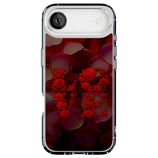 Love in Roses Tough Cases For Apple iPhone (17, 16, 15, 14, 13, 12, 11, X, SE, 8, 7/ Air, Plus, Pro, Max, Mini, XR, XS), Print in USA