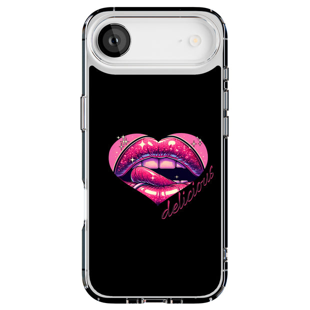 Delicious Lips Tough Cases For Apple iPhone (17, 16, 15, 14, 13, 12, 11, X, SE, 8, 7/ Air, Plus, Pro, Max, Mini, XR, XS), Print in USA