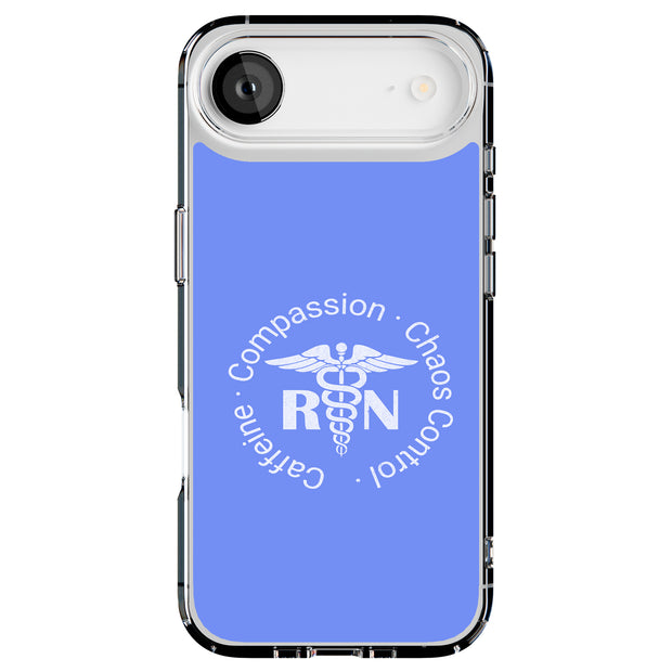 RN Nurse Caffeine Tough Cases For Apple iPhone (17, 16, 15, 14, 13, 12, 11, X, SE, 8, 7/ Air, Plus, Pro, Max, Mini, XR, XS), Print in USA