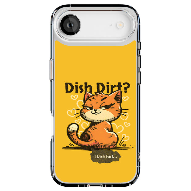 Snarky Cat Fart Tough Cases For Apple iPhone (17, 16, 15, 14, 13, 12, 11, X, SE, 8, 7/ Air, Plus, Pro, Max, Mini, XR, XS), Print in USA