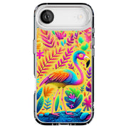 Colorful Flamingo Tough Cases For Apple iPhone (17, 16, 15, 14, 13, 12, 11, X, SE, 8, 7/ Air, Plus, Pro, Max, Mini, XR, XS), Print in USA