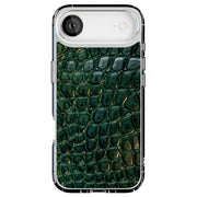 Green Alligator Tough Cases For Apple iPhone (17, 16, 15, 14, 13, 12, 11, X, SE, 8, 7/ Air, Plus, Pro, Max, Mini, XR, XS), Print in USA