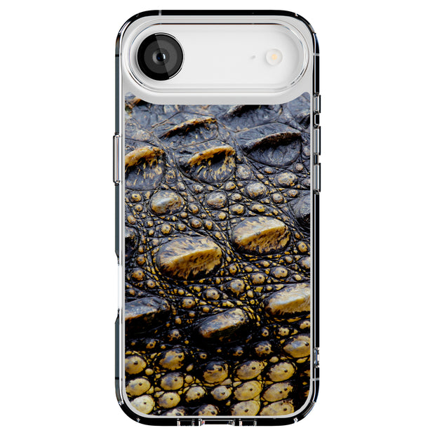 Black Crocodile Tough Cases For Apple iPhone (17, 16, 15, 14, 13, 12, 11, X, SE, 8, 7/ Air, Plus, Pro, Max, Mini, XR, XS), Print in USA