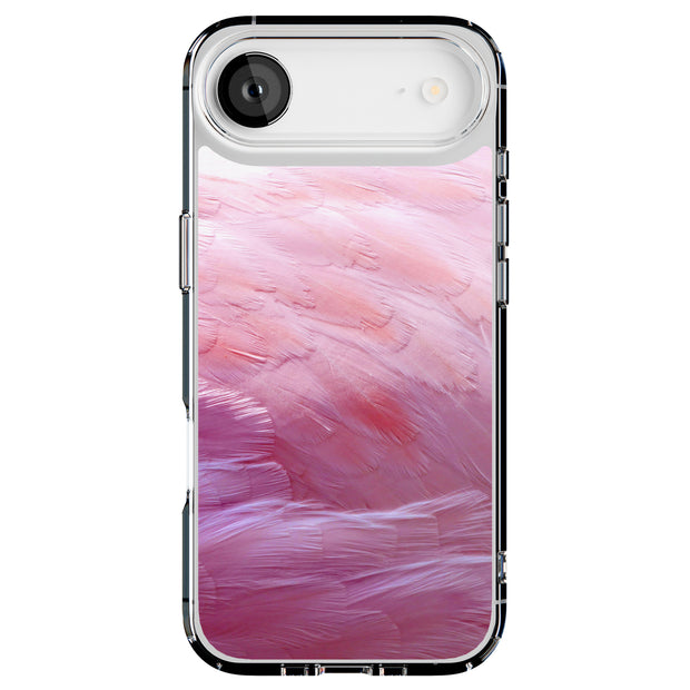 Pink Feather Tough Cases For Apple iPhone (17, 16, 15, 14, 13, 12, 11, X, SE, 8, 7/ Air, Plus, Pro, Max, Mini, XR, XS), Print in USA