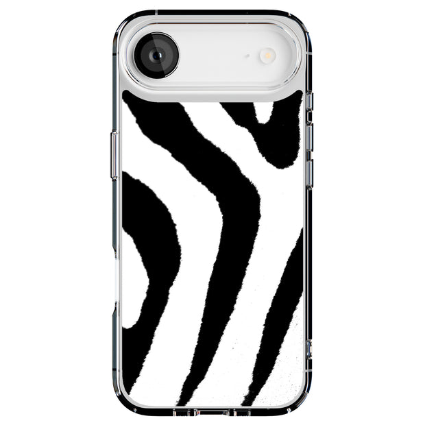 Zebra Stripe Tough Cases For Apple iPhone (17, 16, 15, 14, 13, 12, 11, X, SE, 8, 7/ Air, Plus, Pro, Max, Mini, XR, XS), Print in USA