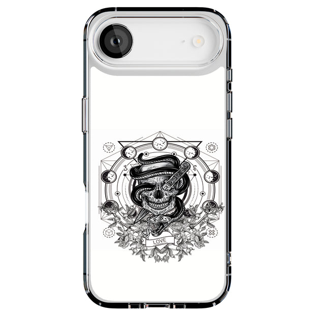 Skull Snake Tough Cases For Apple iPhone (17, 16, 15, 14, 13, 12, 11, X, SE, 8, 7/ Air, Plus, Pro, Max, Mini, XR, XS), Print in USA