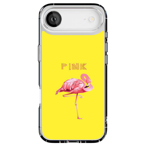 Flamingo Stand Tough Cases For Apple iPhone (17, 16, 15, 14, 13, 12, 11, X, SE, 8, 7/ Air, Plus, Pro, Max, Mini, XR, XS), Print in USA