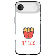 Hello Fries Tough Cases For Apple iPhone (17, 16, 15, 14, 13, 12, 11, X, SE, 8, 7/ Air, Plus, Pro, Max, Mini, XR, XS), Print in USA