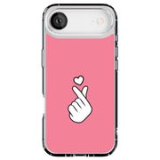 Finger Heart Tough Cases For Apple iPhone (17, 16, 15, 14, 13, 12, 11, X, SE, 8, 7/ Air, Plus, Pro, Max, Mini, XR, XS), Print in USA