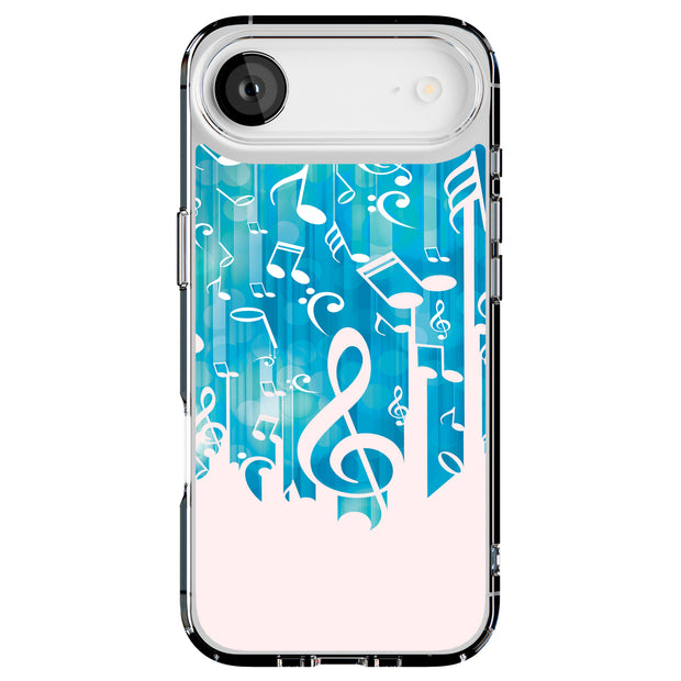 Music Note Tough Cases For Apple iPhone (17, 16, 15, 14, 13, 12, 11, X, SE, 8, 7/ Air, Plus, Pro, Max, Mini, XR, XS), Print in USA