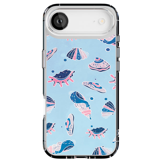 SeaShells Clams Tough Cases For Apple iPhone (17, 16, 15, 14, 13, 12, 11, X, SE, 8, 7/ Air, Plus, Pro, Max, Mini, XR, XS), Print in USA