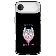 Wild Heart Wolf Tough Cases For Apple iPhone (17, 16, 15, 14, 13, 12, 11, X, SE, 8, 7/ Air, Plus, Pro, Max, Mini, XR, XS), Print in USA