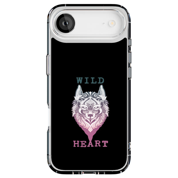 Wild Heart Wolf Tough Cases For Apple iPhone (17, 16, 15, 14, 13, 12, 11, X, SE, 8, 7/ Air, Plus, Pro, Max, Mini, XR, XS), Print in USA