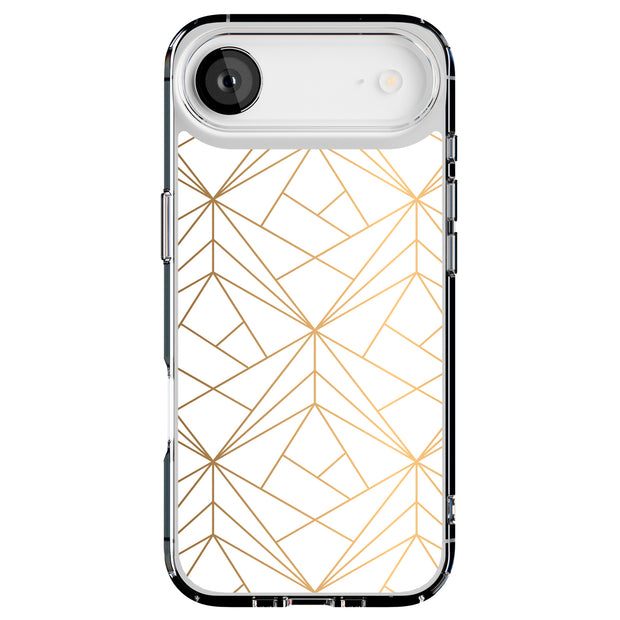 Golden Pattern Tough Cases For Apple iPhone (17, 16, 15, 14, 13, 12, 11, X, SE, 8, 7/ Air, Plus, Pro, Max, Mini, XR, XS), Print in USA