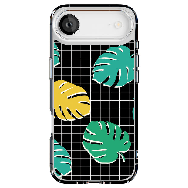 Tropical Leaves Tough Cases For Apple iPhone (17, 16, 15, 14, 13, 12, 11, X, SE, 8, 7/ Air, Plus, Pro, Max, Mini, XR, XS), Print in USA