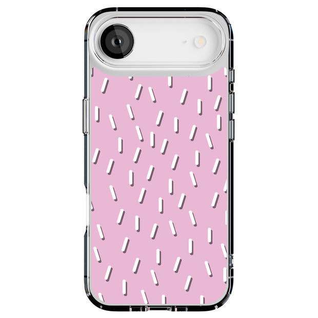 Confetti Pink Tough Cases For Apple iPhone (17, 16, 15, 14, 13, 12, 11, X, SE, 8, 7/ Air, Plus, Pro, Max, Mini, XR, XS), Print in USA
