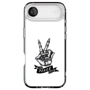 Peace Skeleton Tough Cases For Apple iPhone (17, 16, 15, 14, 13, 12, 11, X, SE, 8, 7/ Air, Plus, Pro, Max, Mini, XR, XS), Print in USA