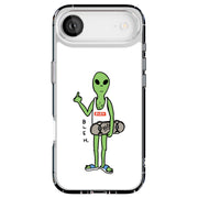 Bleh Alien Wht Tough Cases For Apple iPhone (17, 16, 15, 14, 13, 12, 11, X, SE, 8, 7/ Air, Plus, Pro, Max, Mini, XR, XS), Print in USA