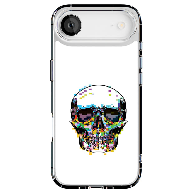 Pixel Skull Tough Cases For Apple iPhone (17, 16, 15, 14, 13, 12, 11, X, SE, 8, 7/ Air, Plus, Pro, Max, Mini, XR, XS), Print in USA