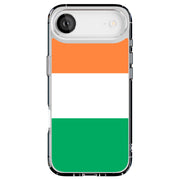Flag Ireland Tough Cases For Apple iPhone (17, 16, 15, 14, 13, 12, 11, X, SE, 8, 7/ Air, Plus, Pro, Max, Mini, XR, XS), Print in USA