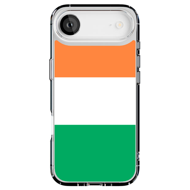 Flag Ireland Tough Cases For Apple iPhone (17, 16, 15, 14, 13, 12, 11, X, SE, 8, 7/ Air, Plus, Pro, Max, Mini, XR, XS), Print in USA