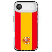 Flag Spain Tough Cases For Apple iPhone (17, 16, 15, 14, 13, 12, 11, X, SE, 8, 7/ Air, Plus, Pro, Max, Mini, XR, XS), Print in USA