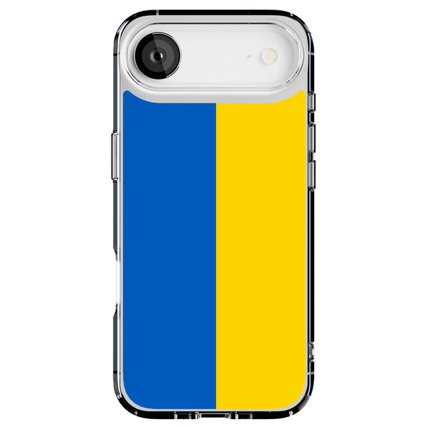 Flag Ukraine Tough Cases For Apple iPhone (17, 16, 15, 14, 13, 12, 11, X, SE, 8, 7/ Air, Plus, Pro, Max, Mini, XR, XS), Print in USA
