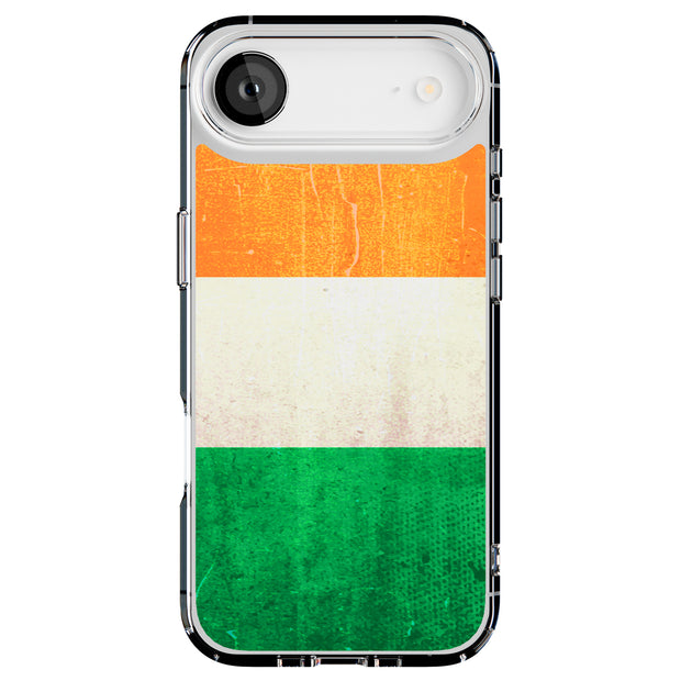 Ireland Flag  Tough Cases For Apple iPhone (17, 16, 15, 14, 13, 12, 11, X, SE, 8, 7/ Air, Plus, Pro, Max, Mini, XR, XS), Print in USA