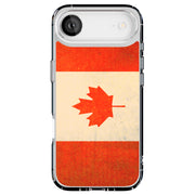 Old Flag Canada Tough Cases For Apple iPhone (17, 16, 15, 14, 13, 12, 11, X, SE, 8, 7/ Air, Plus, Pro, Max, Mini, XR, XS), Print in USA
