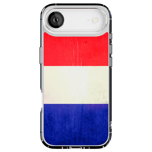 Old Flag France Tough Cases For Apple iPhone (17, 16, 15, 14, 13, 12, 11, X, SE, 8, 7/ Air, Plus, Pro, Max, Mini, XR, XS), Print in USA