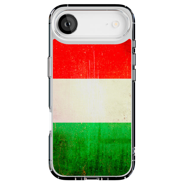 Old Flag Italy Tough Cases For Apple iPhone (17, 16, 15, 14, 13, 12, 11, X, SE, 8, 7/ Air, Plus, Pro, Max, Mini, XR, XS), Print in USA