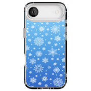 Blue Snowflakes Tough Cases For Apple iPhone (17, 16, 15, 14, 13, 12, 11, X, SE, 8, 7/ Air, Plus, Pro, Max, Mini, XR, XS), Print in USA