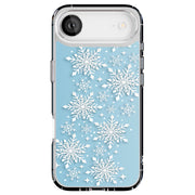 Snowflake Blue Tough Cases For Apple iPhone (17, 16, 15, 14, 13, 12, 11, X, SE, 8, 7/ Air, Plus, Pro, Max, Mini, XR, XS), Print in USA