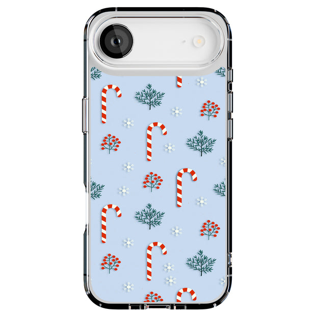 Candy Cane Tough Cases For Apple iPhone (17, 16, 15, 14, 13, 12, 11, X, SE, 8, 7/ Air, Plus, Pro, Max, Mini, XR, XS), Print in USA