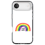 Rainbow Love 1 Tough Cases For Apple iPhone (17, 16, 15, 14, 13, 12, 11, X, SE, 8, 7/ Air, Plus, Pro, Max, Mini, XR, XS), Print in USA