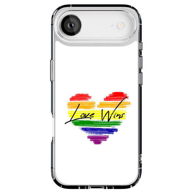 Rainbow Love 2 Tough Cases For Apple iPhone (17, 16, 15, 14, 13, 12, 11, X, SE, 8, 7/ Air, Plus, Pro, Max, Mini, XR, XS), Print in USA