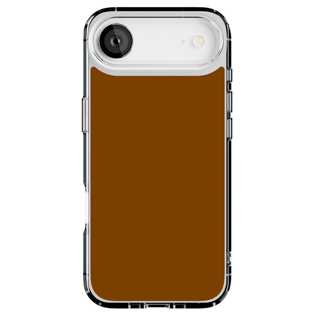 Chocolate Brown Tough Cases For Apple iPhone (17, 16, 15, 14, 13, 12, 11, X, SE, 8, 7/ Air, Plus, Pro, Max, Mini, XR, XS), Print in USA